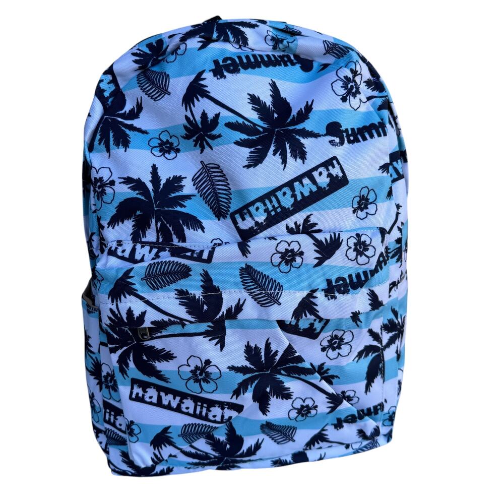 New Lightweight Hawaiian Print Backpack for Kids & Adults – School & Travel Bag